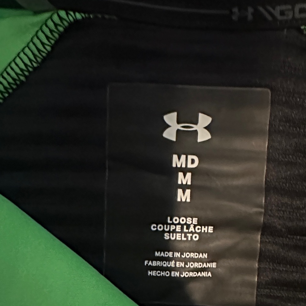 Under Armour Green and Black Men's Shirt - Picture 4 of 5